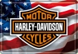 Harley Davidson USA Logo Blechpostkarte 10 x 14 cm