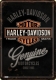 Harley Davidson Genuine Blechpostkarte 10 x 14 cm