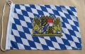 Bayern Fahne / Flagge ca 27x40 cm mit Wappen und Löwen
