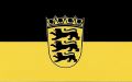 Baden-W�rttemberg Aufkleber Flagge 8 x 5 cm