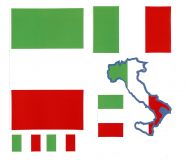 Italien Aufkleber Set