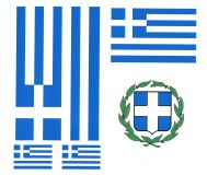 GriechenlandAufkleber Set
