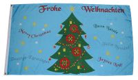 Weihnachtsbaum Frohe Weihnachten Fahne / Flagge 90x150 cm