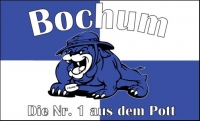 Bochum Fahne 90x150 cm Die Nr.1 aus dem Pott (Bulldoge)