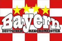 Bayern Fahne / Flagge 90x150 cm Rekordmeister