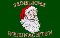 Frhliche Weihnachten Fahne / Flagge 90x150 Weihnachtsmann