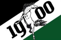 M Gladbach Fahne / Flagge 90x150 cm Fan Fahne 1900