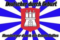 Hamburg Fahne 90x150 cm Hamburger durch die Gnade Gottes