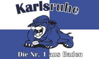 Karlsruhe Fahne / Flagge 90x150 cm Nr.1 aus Baden Bulldogge