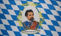 Bayern König Ludwig II Fahne / Flagge 90x150 cm Motiv 2