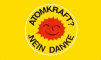 Atomkraft Nein Danke Fahne / Flagge 90x150 cm