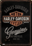 Harley Davidson Genuine Blechpostkarte 10 x 14 cm