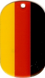 Deutschland Dog Tag 3x5 cm (70 cm Kugelkette)