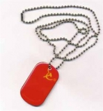 UDSSR Dog Tag 3x5 cm (70 cm Kugelkette)