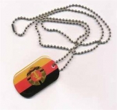 DDR Dog Tag 3x5 cm (70 cm Kugelkette) Ost Deutschland