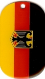 Deutschland Adler Dog Tag 3x5 cm (70 cm Kugelkette)