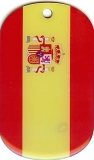 Spanien Dog Tag 3x5 cm (70 cm Kugelkette)