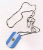 Argentinien Dog Tag 3x5 cm (70 cm Kugelkette)