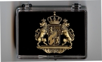 Bayern Wappen mit Lwen Pin (Geschenkbox 58x43x18mm)