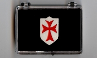 Templer Kreuzritter Schild Pin (Geschenkbox 58x43x18mm)