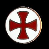 Templer Kreuzritter Wappen Pin Durchmesser 20 mm