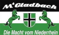 M Gladbach Fahne / Flagge 90x150 cm Motiv 3
