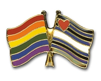 Rainbow Leather Pride Pin