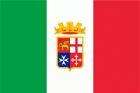 Italien mit Wappen Naval Fahne / Flagge 90x150 cm