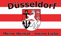 Düsseldorf Fahne / Flagge 90x150 cm Meine Heimat Meine Liebe