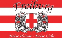 Freiburg Fahne / Flagge 90x150 cm Meine Heimat Meine Liebe