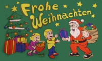 Frohe Weihnachten Weihnachts Fahne / Flagge 90x150 cm Motiv 7