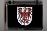 Brandenburg Wappen Pin Anstecknadel (Geschenkbox 58x43x18mm)