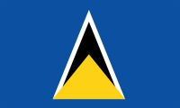 St. Lucia Fahne / Flagge 90x150 cm