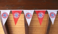 Bayern Mnchen Wimpelkette 3,5Meter (12 Wimpel 20x30 cm)