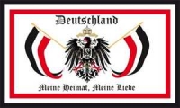 DR Deutschland Meine Heimat, Meine Liebe Fahne 90x150 cm