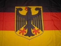Deutschland Fahne / Flagge mit Adler XXL 150x250 cm