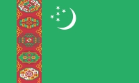 Turkmenistan Fahne / Flagge 90x150 cm