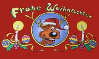 Frohe Weihnachten Motiv 9 Weihnachts Fahne / Flagge 90x150 cm