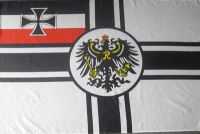 Set Kaiserliche Kriegsmarine Fahne 90x150 cm + Pin 20 mm