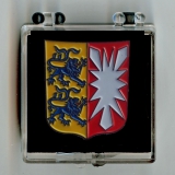 Saarland Wappen Pin Anstecknadel (Geschenkbox 40x40x18mm)