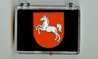 Niedersachsen Wappen Pin Anstecknadel (Geschenkbox 58x43x18mm)