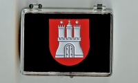 Hamburg Wappen Pin Anstecknadel (Geschenkbox 58x43x18mm)
