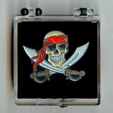 Pirat mit Säbel Pin Anstecknadel (Geschenkbox 40x40x18mm)