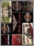 Harley-Davidson Bikes Magnet Set (9 Teilig)