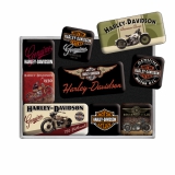 Harley-Davidson Bikes Magnet Set (9 Teilig)