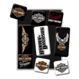 Harley-Davidson Logos Magnet Set (9 Teilig)