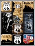 Route 66 Map Magnet Set (9 Teilig)