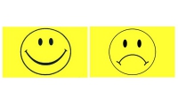 Smileys Fahne / Flagge Set 90x150 cm (2 Fahnen)