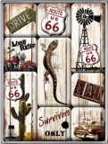 Route 66 Desert Survivor Magnet Set (9 Teilig)