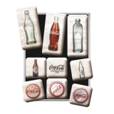 Coca-Cola - Bottle Timeline Magnet Set (9 Teilig)